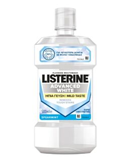 Listerine Advanced White Mild ustna voda, 500 mL