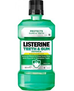 Listerine Teeth & Gum Defence ustna voda, 500 mL