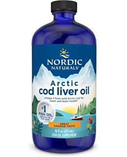 Nordic Naturals, Arctic Cod Liver Oil - pomaranča