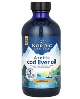 Nordic Naturals, Arctic Cod Liver Oil - pomaranča