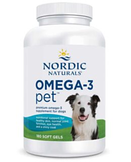 Nordic Naturals, Omega-3 Pet, 180 kps