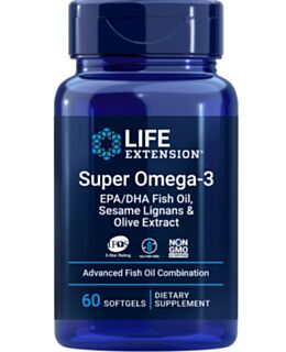 Super omega-3 EPK/DHK ribje olje, sezamovi lignani & izvleček oljk