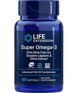 Super omega-3 EPK/DHK ribje olje, sezamovi lignani & izvleček oljk