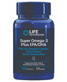 Super omega-3 Plus EPK/DHK ribje olje, sezamovi lignani, izvleček oljk, kril & astaksantin