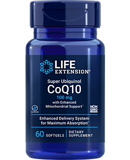 Super ubikinol CoQ10 z okrepljeno podporo mitohondrijem™, 100 mg