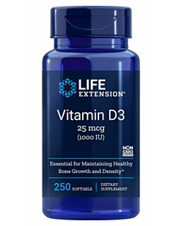 Vitamin D3, 1000 I.E., 250 mehkih kapsul